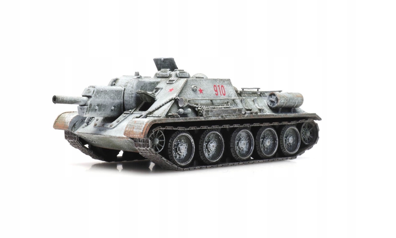 Sovětský Su 122 zimní malování model Artitec H0