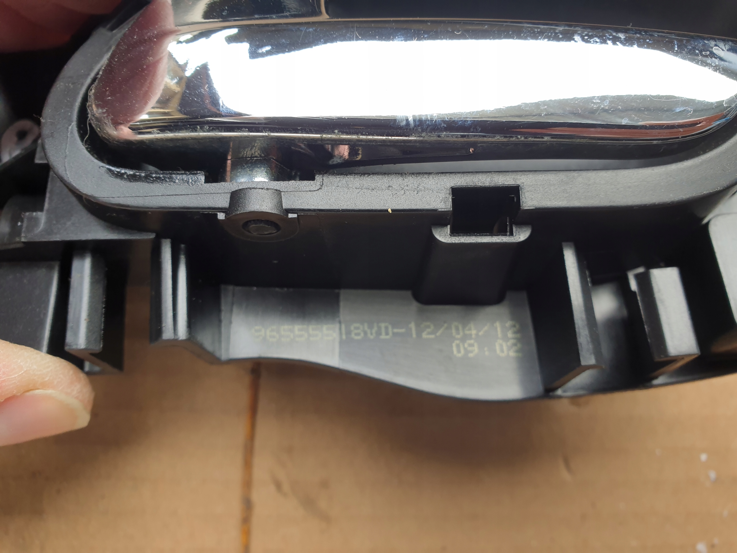 handle inner CHROM CITROEN BERLINGO II B9 PEUGEOT PARTNER 2010-2017