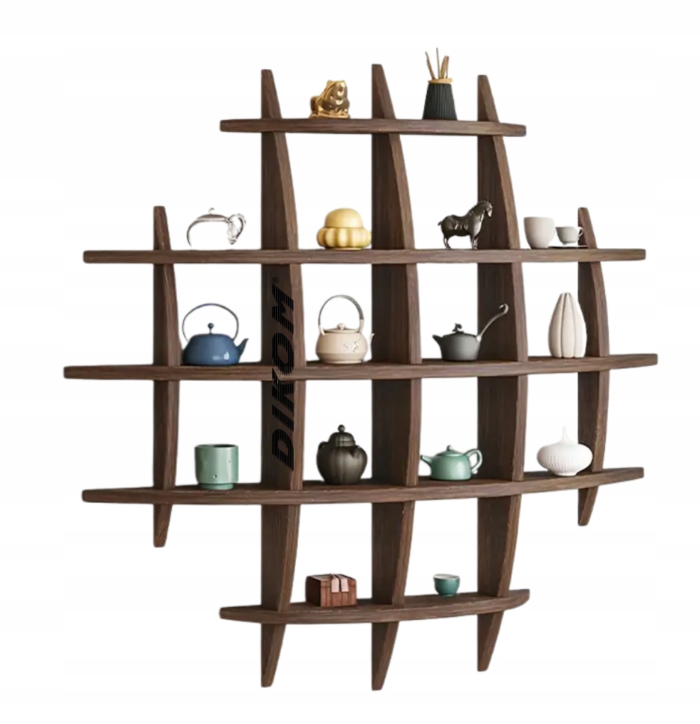 Drevená Polica Mriežka Závesná Mriežka Dikom Rustikálna Mriežka Police