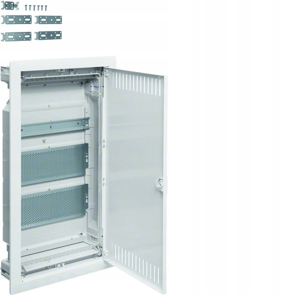 Multimediální rozvaděč Volta 3R, 2x montážní deska, 1x Th lišta