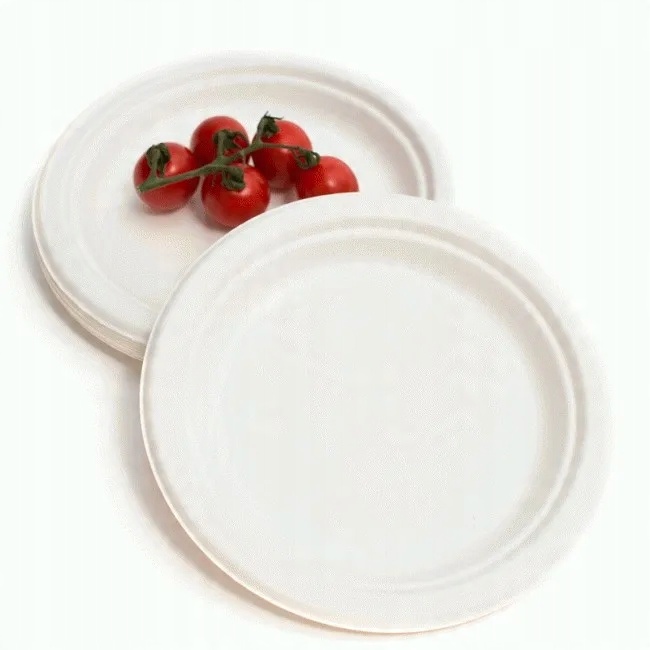 

Talerze grube z trzciny cukrowej okrągłę 22,5cm 50