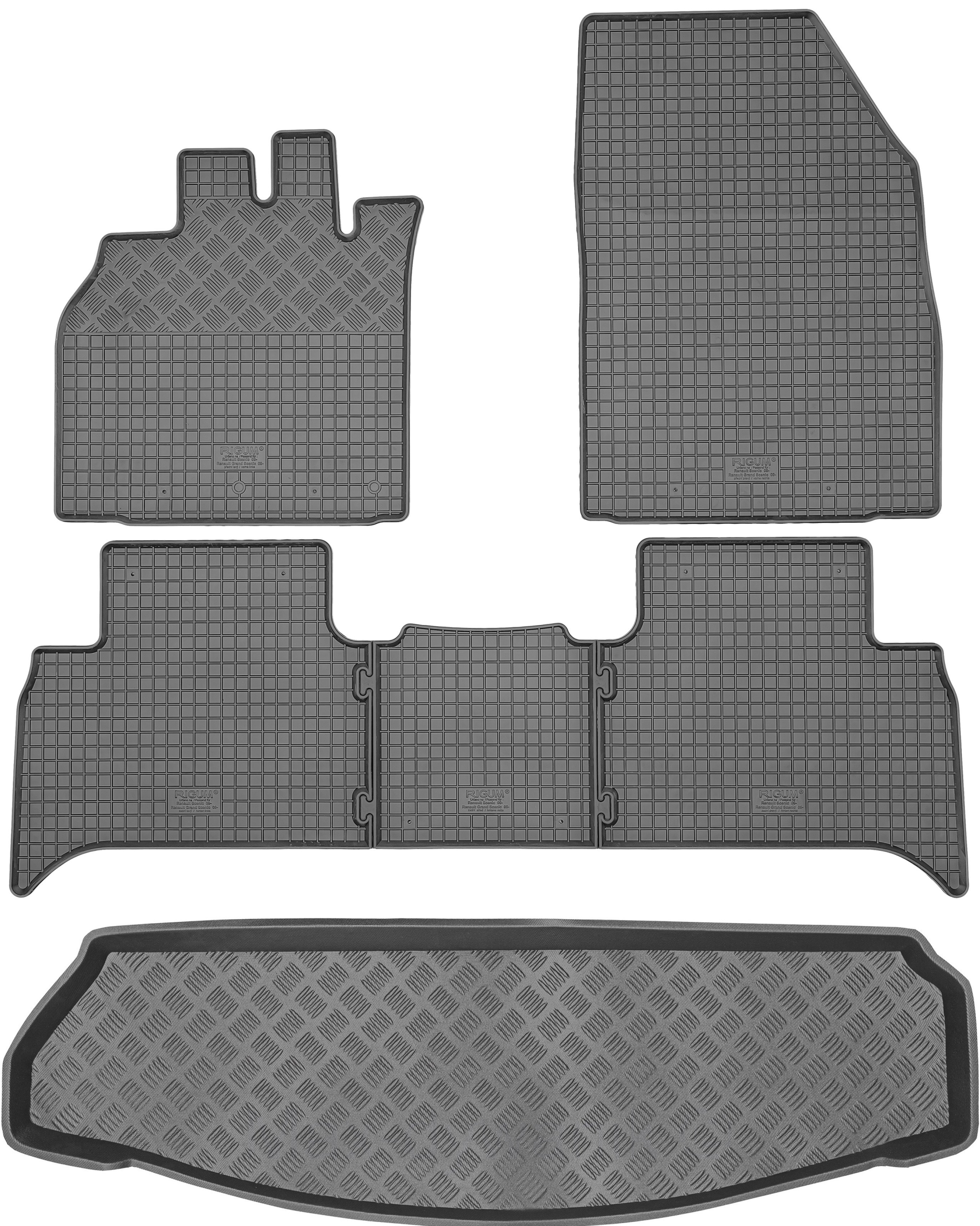 Renault Grand Scenic IV 2017 Sada Gumové rohože rohož