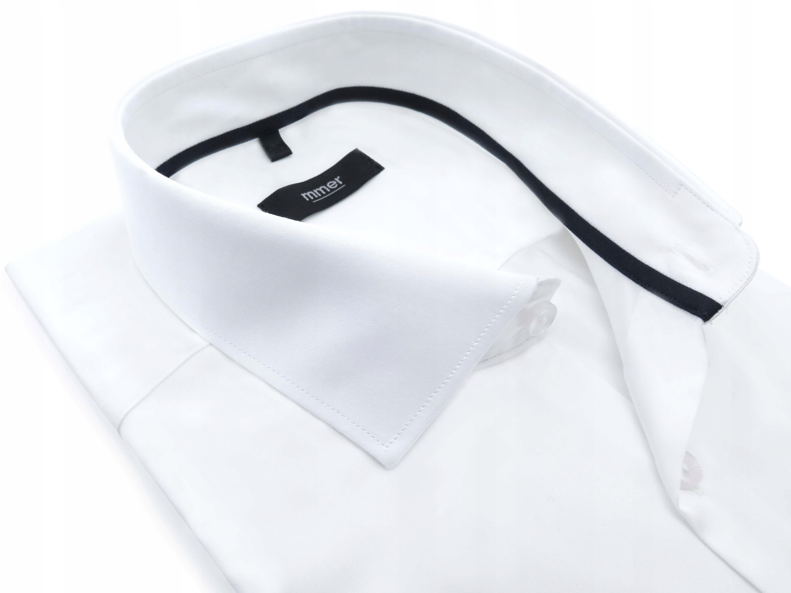 Biała elastyczna koszula męska 007 176-182 39-SLIM