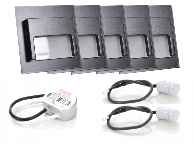 Sada Led schodišťové halogenové lampy 5x senzory