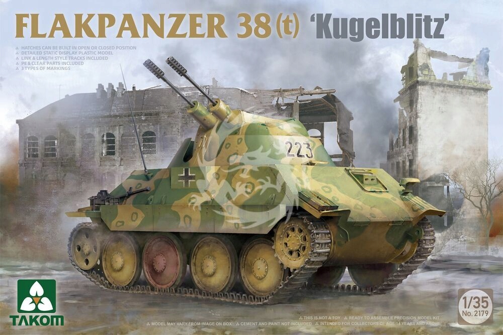 Flakpanzer 38(t) 'Kugelblitz' Takom TAK2179 měřítko 1/35