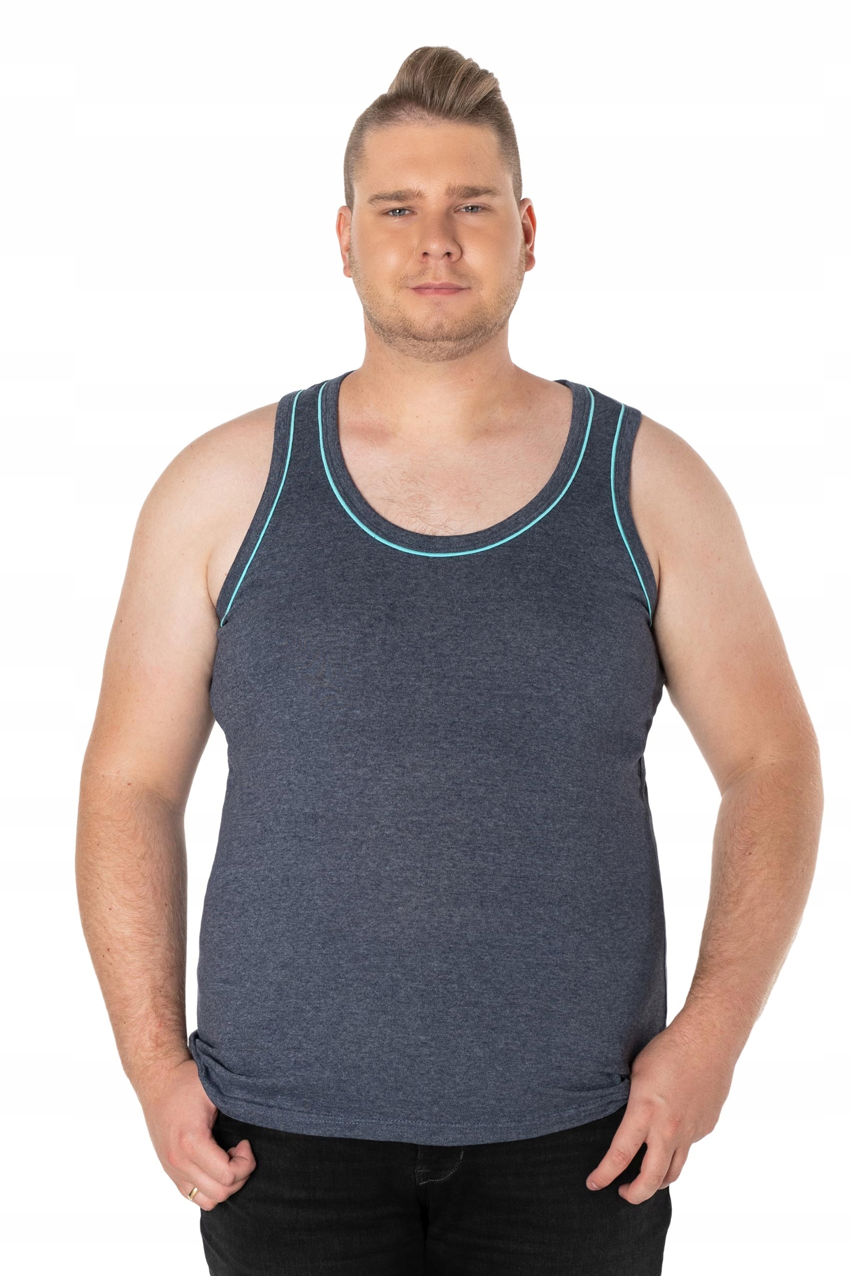 

Duża Koszulka Męska Bez Rękawów Top KR05-6 3XL