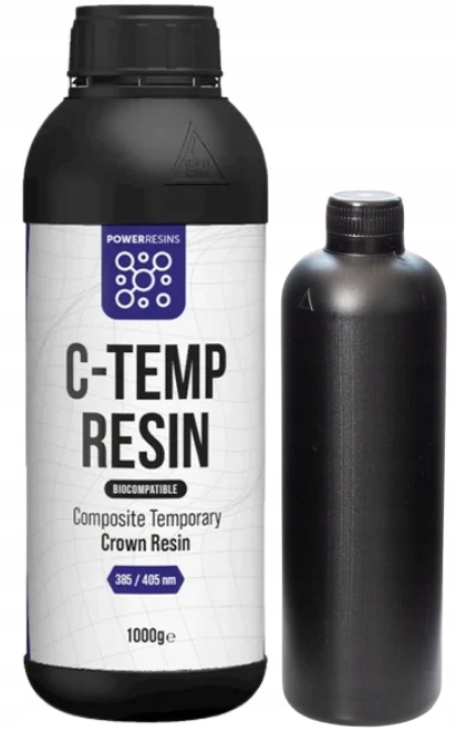 Uv živica PowerResins Temp Light Zubná 0,5 kg 0,5 l pre 3D tlačiareň