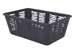 KOSZYK PLASTIKOWY ZEBRA 3 ANTRACYT BRANQ