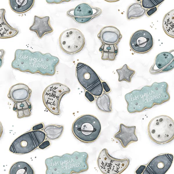 Organizer , przybornik na łóżeczko 120 i 140 Kosmos 65x40cm 6 kieszonek Marka Bonjour Cherie