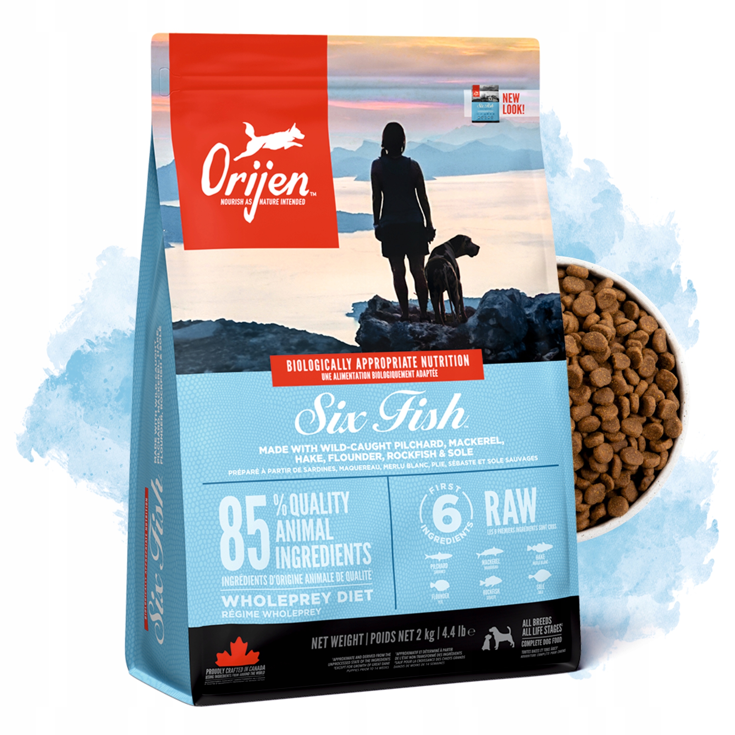 Orijen Six Fish sucha karma dla psa ryby 2 kg