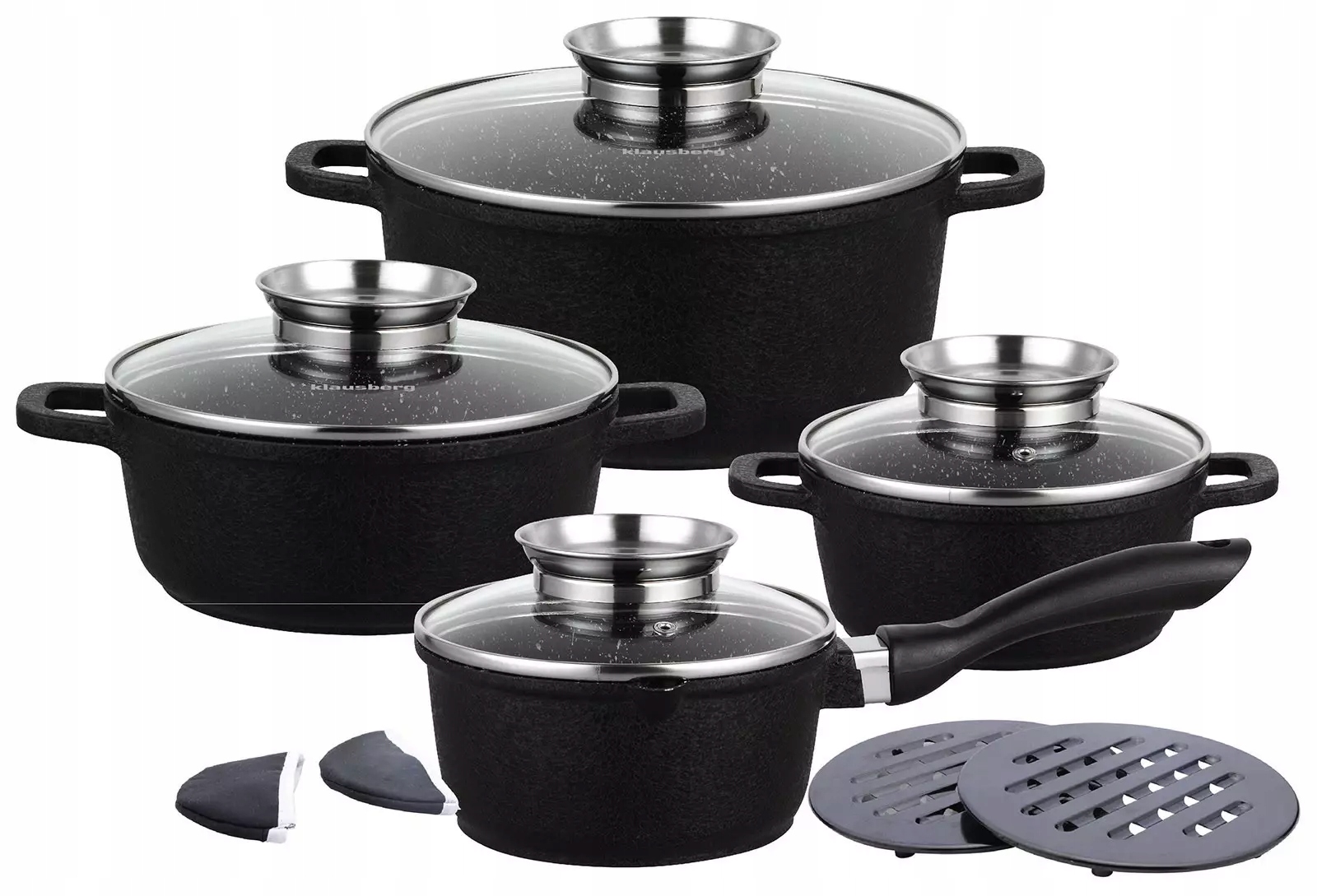 Zestaw garnków 12 elementów, Klausberg