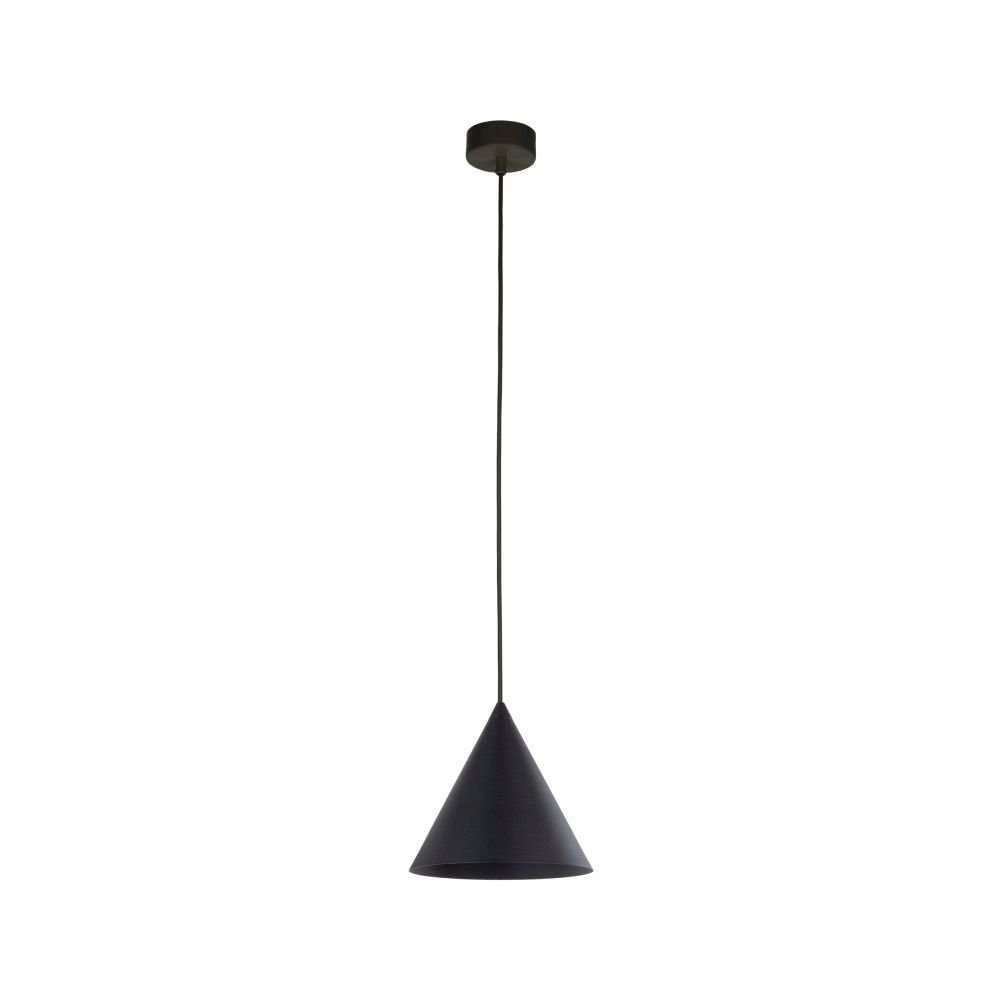 Černé kovové závěsné svítidlo převis kužel Cono Black 10058 Tk Lighting