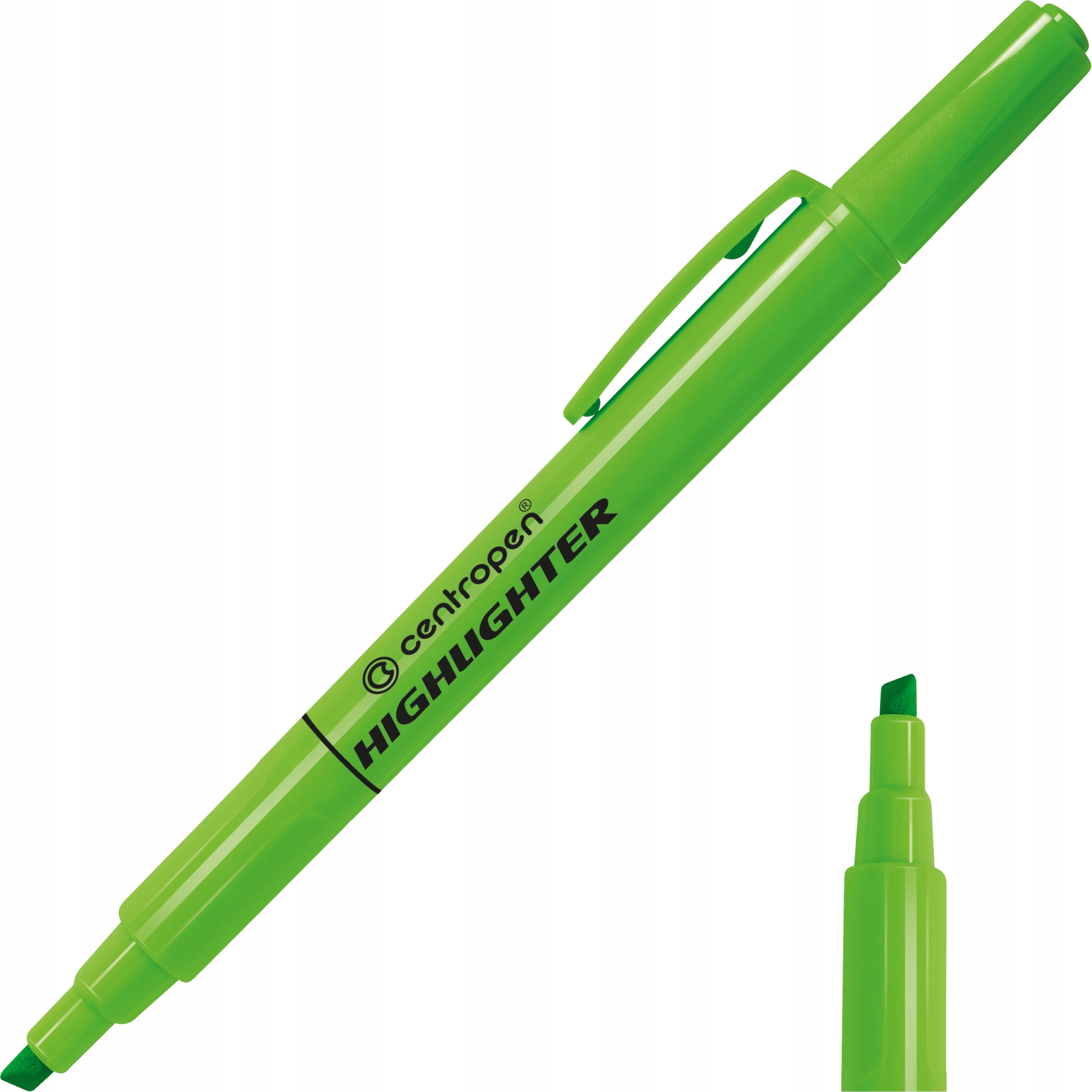 

Zakreślacz podkreślacz Centropen cienki zielony