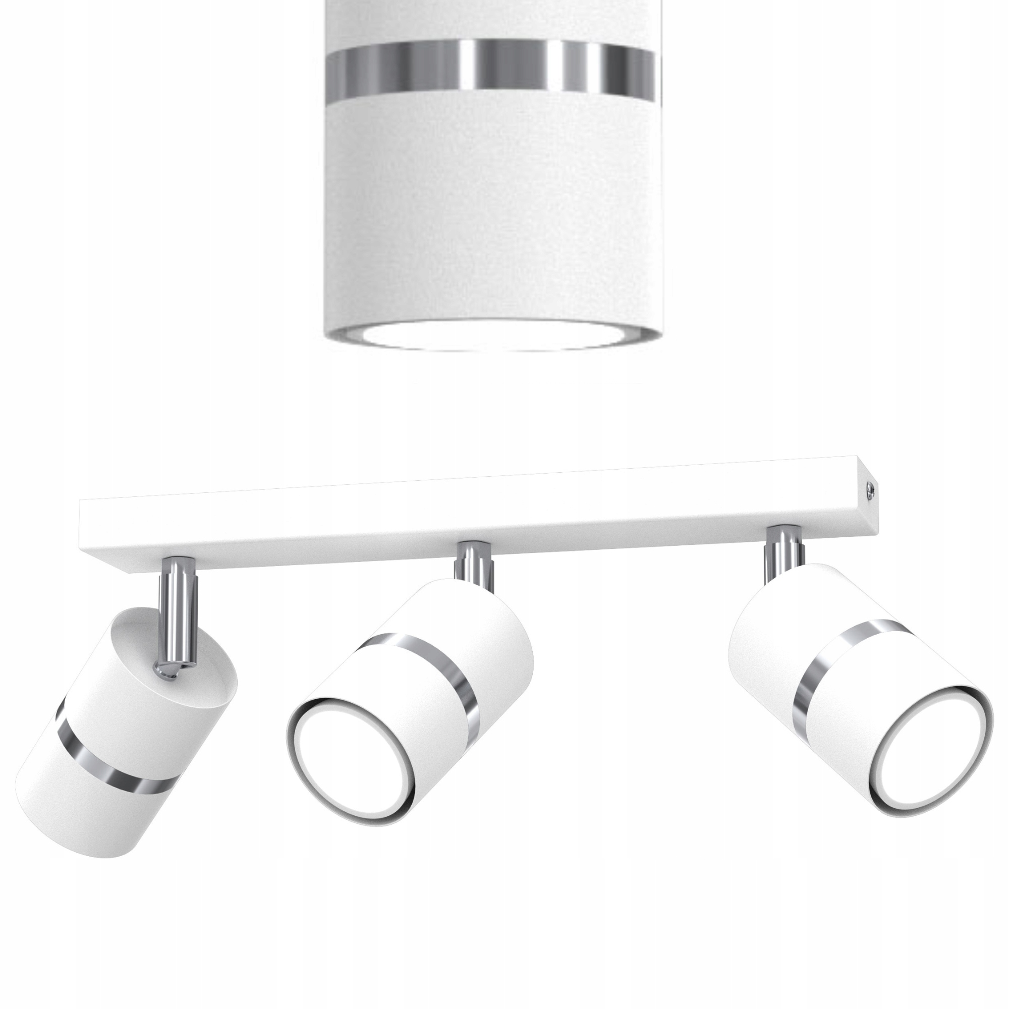 Stropní Svítidlo Stropní Svítidlo Stropní Bílý Chrom Pohyblivá Led GU10 Polská Lampa