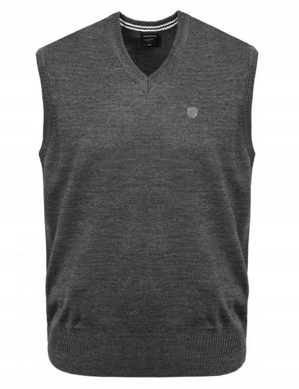 Vlněná vesta Pako Jeans popelavá L