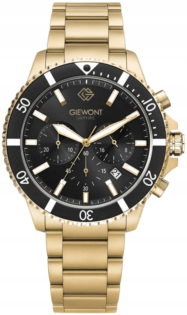 Pánské Hodinky Giewont Chronograph Sapphire Černé zlato GW3970-B7