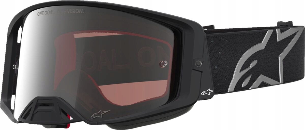 Okuliare Na Crossa Quada Alpinestars Supertech Vesta Blk Matt Mirror Silver