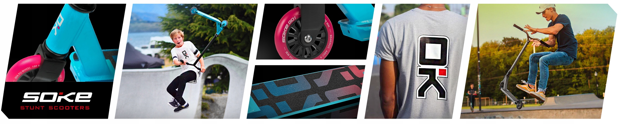 Hulajnoga wyczynowa do trików ABEC-9 SOKE GO! Hamulec nożny