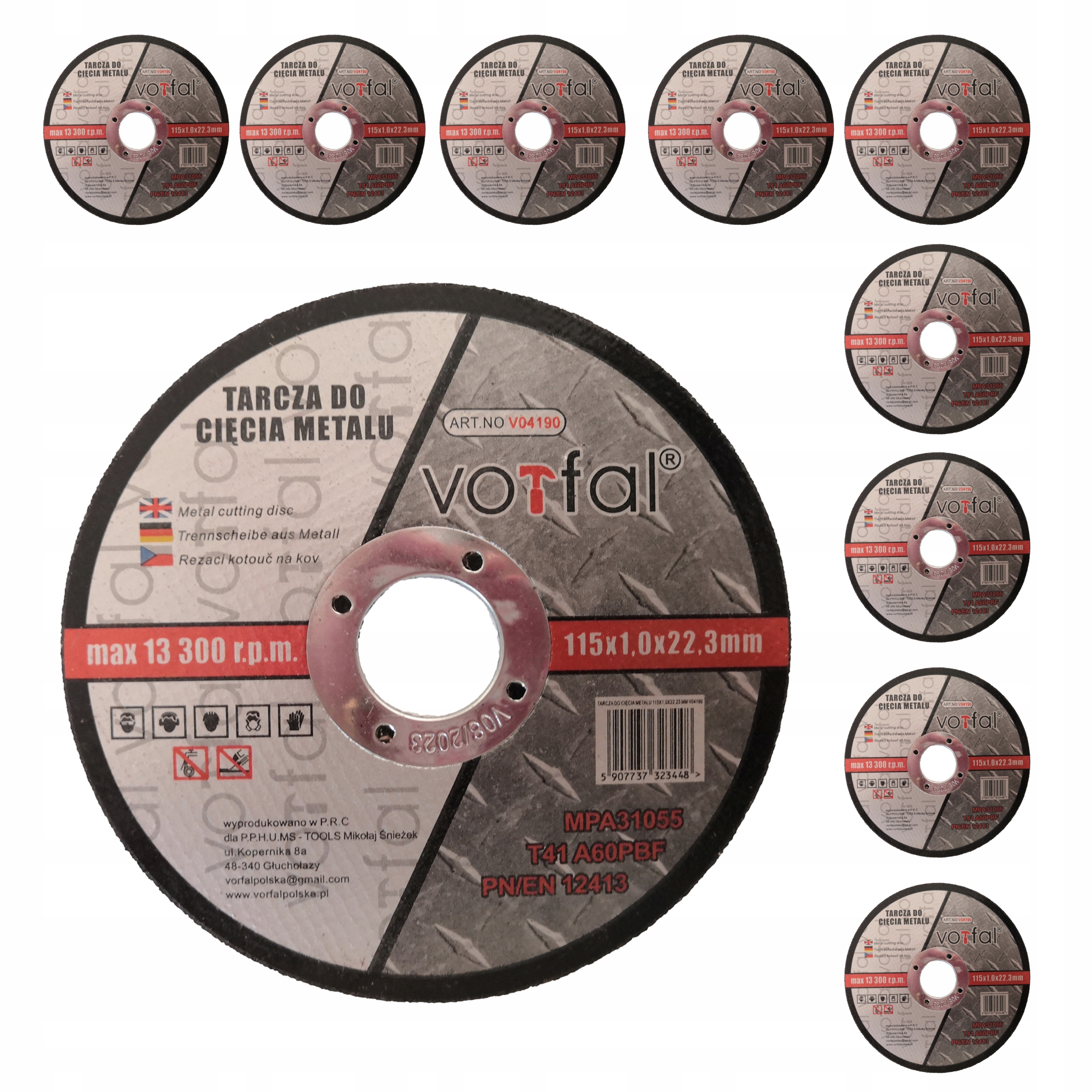 

Tarcza Tarcze Do Cięcia Metalu 115 X 1.0 Stali 10