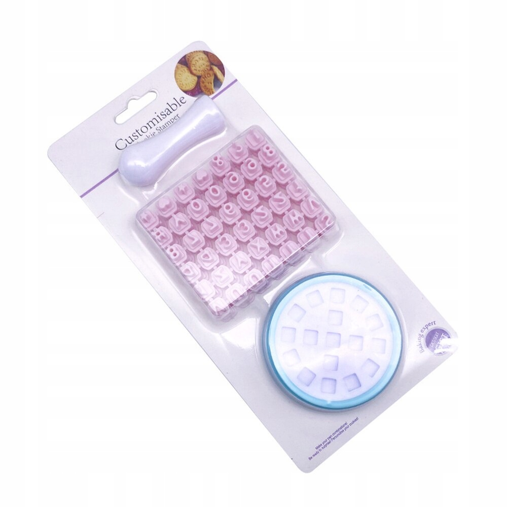 

Stempel do ciastek ciasteczek Litery Cyfry Alfabet