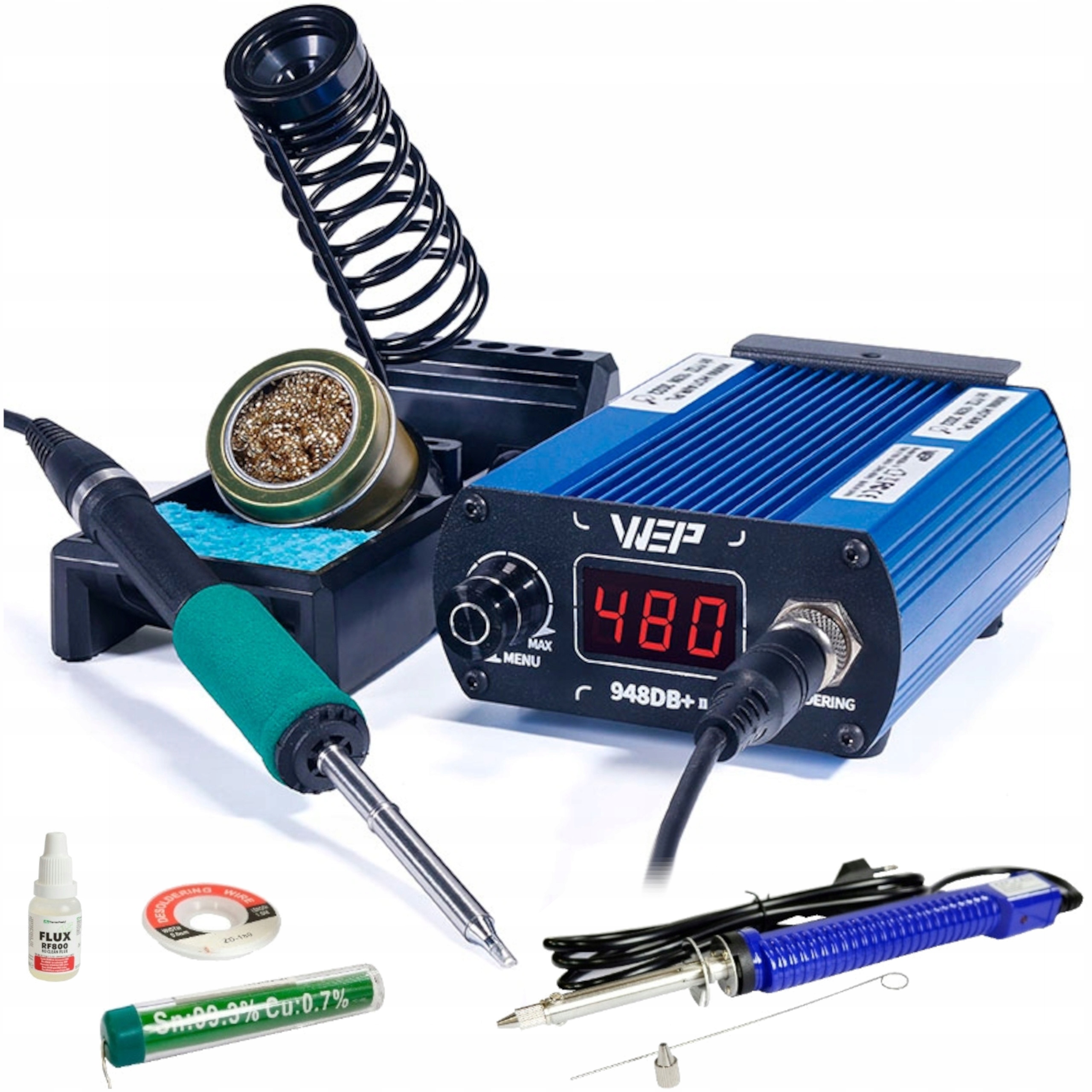 Stacja lutownicza HOTAIR WEP 948DB+II T12 + START PACK