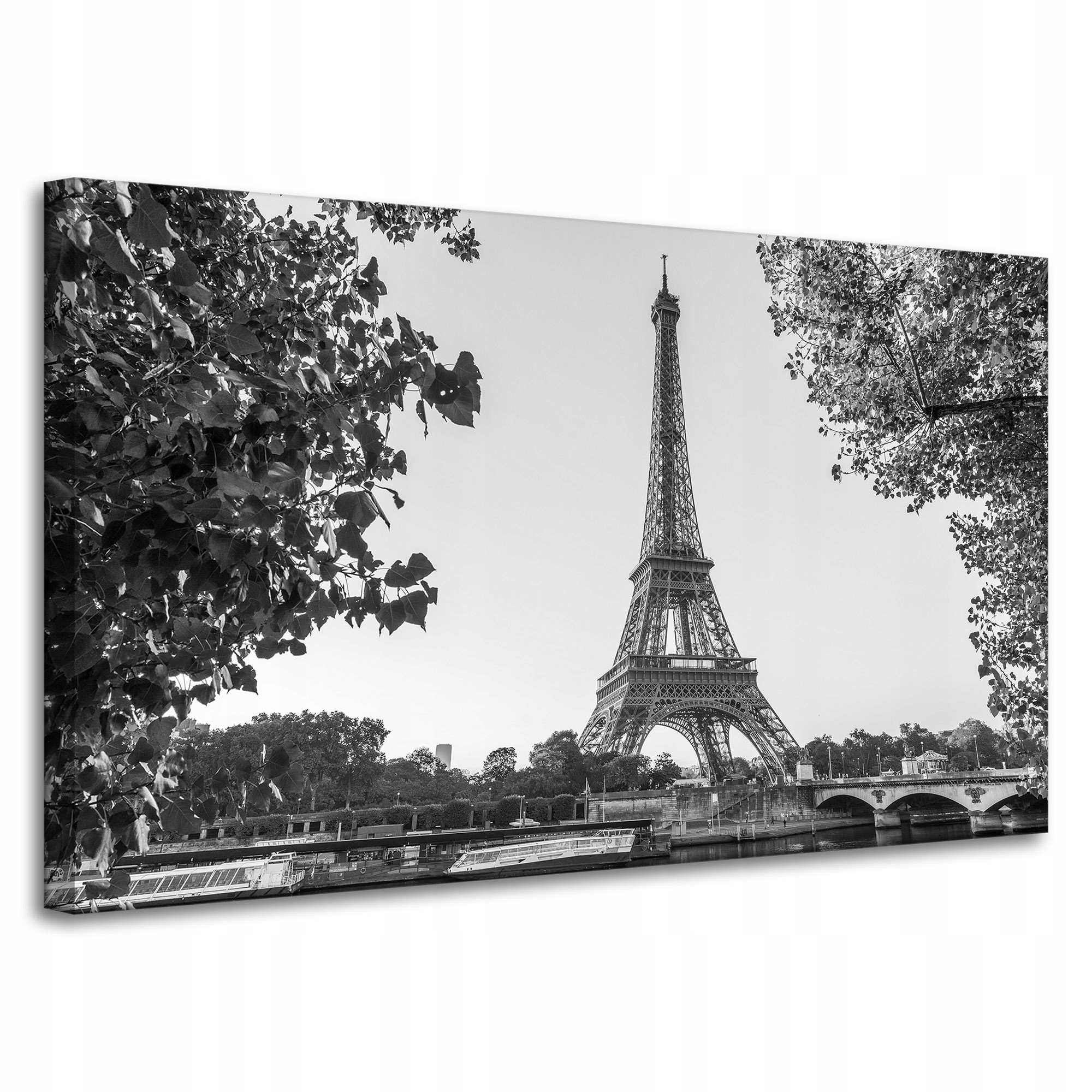 Obraz Canvas Eiffelova věž černobílý 100x60 cm