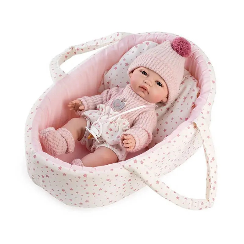 LALKA BOBAS W NOSIDEŁKU NIEMOWLAK 34CM HISZPAŃSKA
