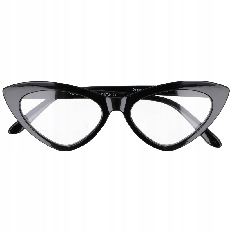 

Okulary Zerówki damskie kocie oczy Cat Eye