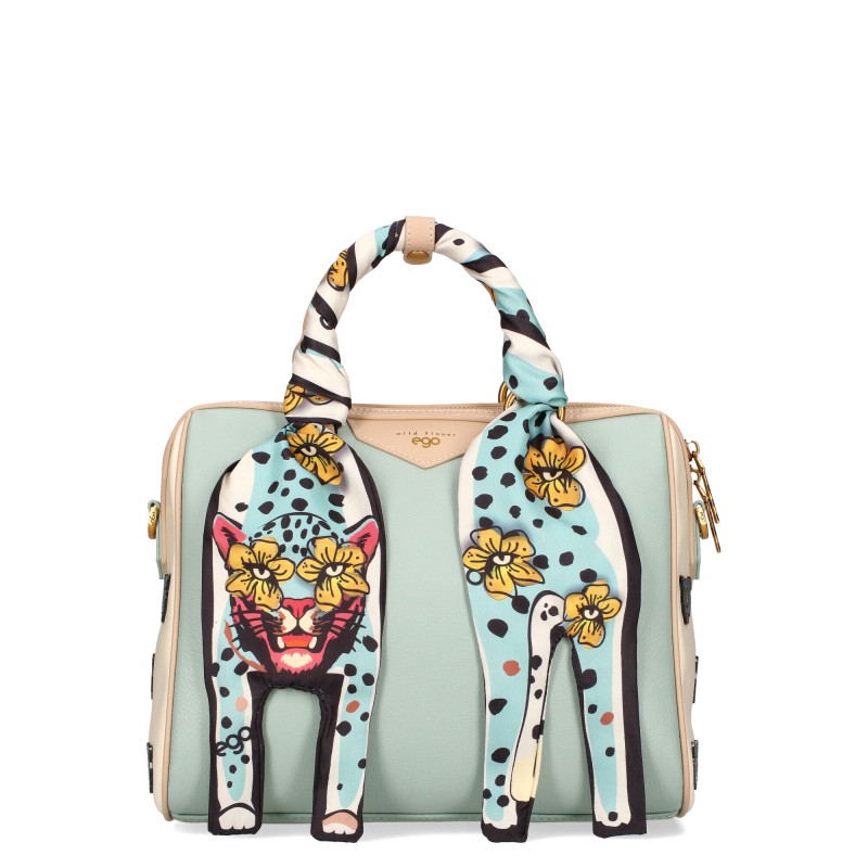 Torebka damska Ego A5 skóra naturalna crossbody 2 paski modna premium