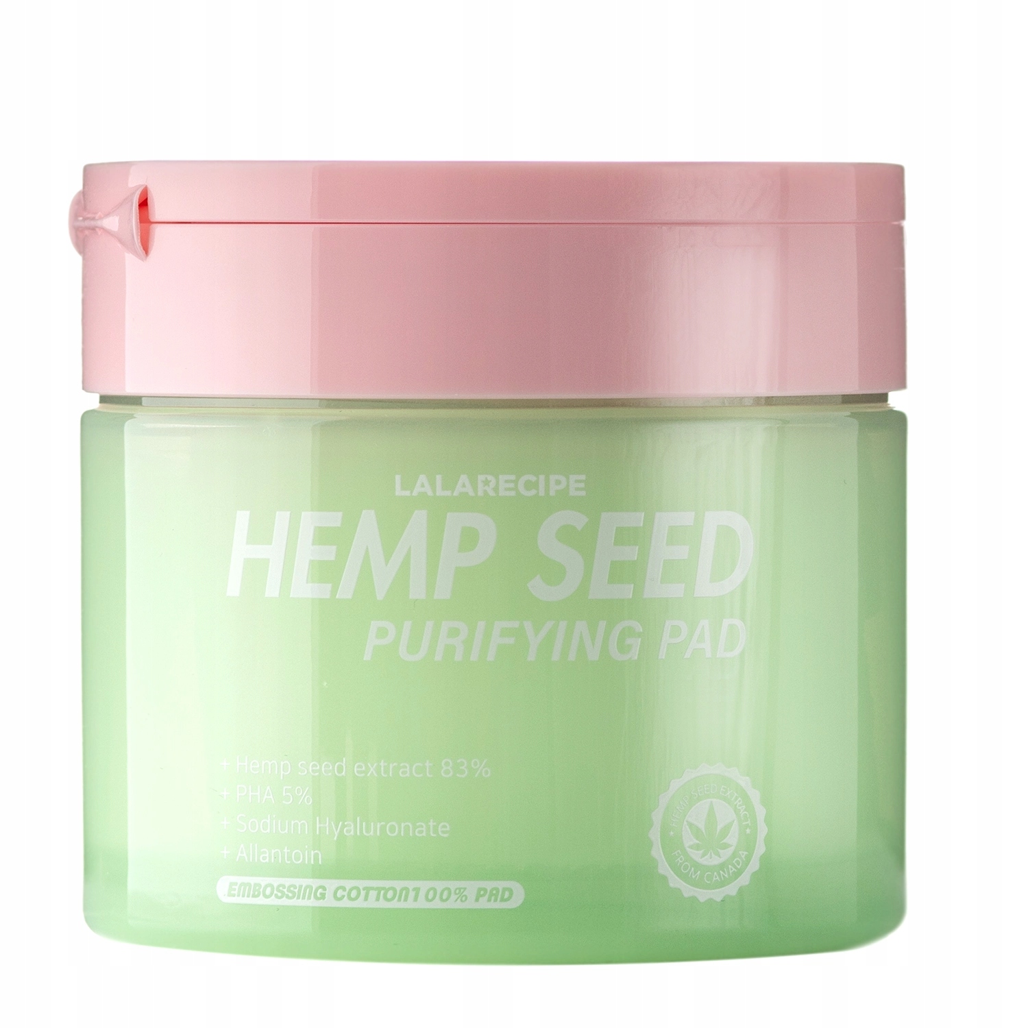 Lala Recipe Hemp Seed Purifying Pad 70 szt Łagodzące Płatki do Twarzy