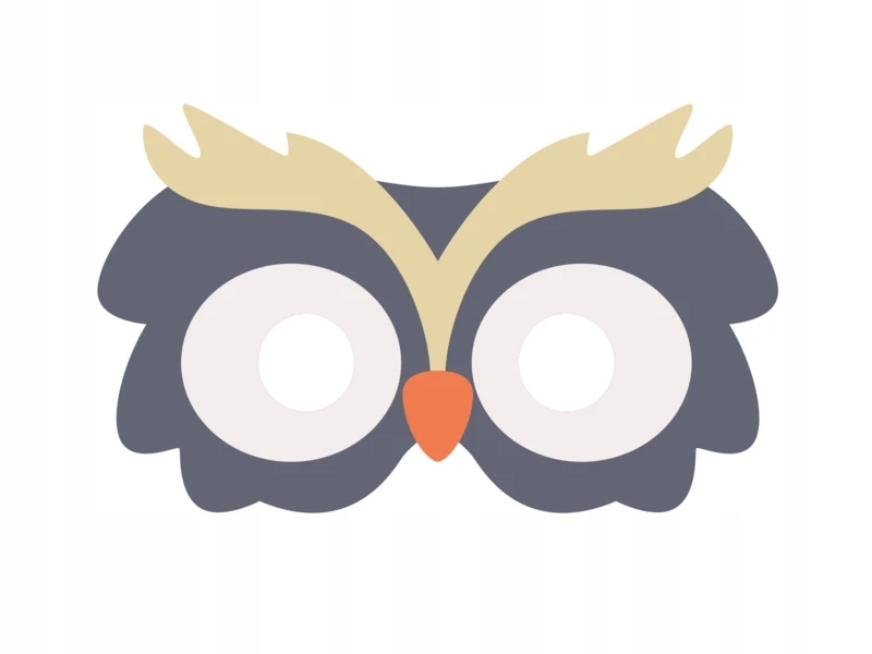 MASKA SOWA SÓWKA STRÓJ SOWY KOSTIUM SÓWKA PRZEBRANIE PTASZEK BAL JESIENI