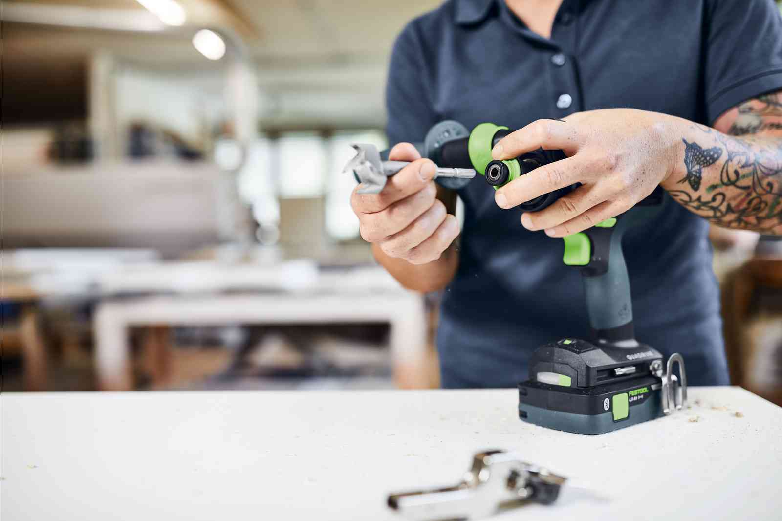 FESTOOL 577053 TPC18/4 Wiertarko-wkrętarka udarowa Typ uchwytu samozaciskowy