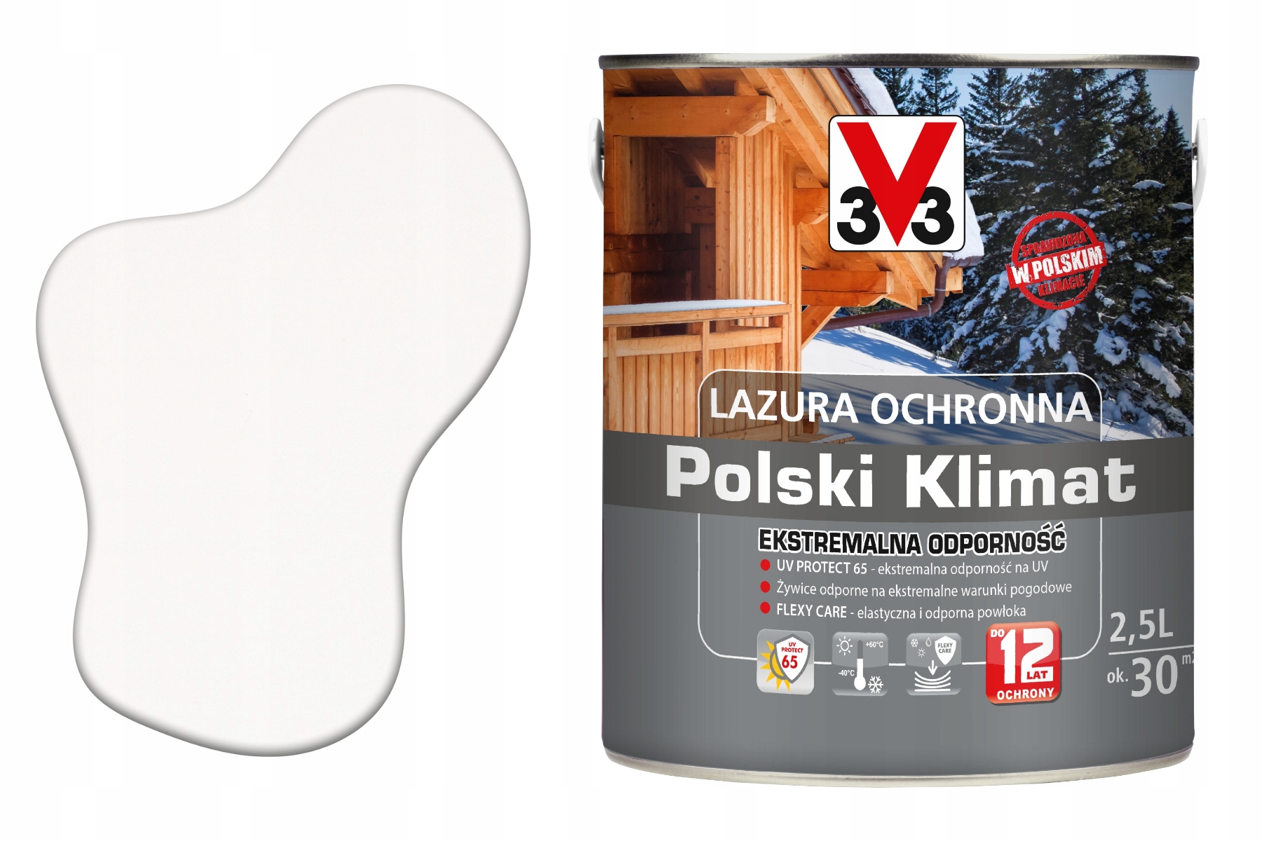 3V3 Výkonný lakovací nátěr pro střešní krytinu Impregnát na vodu Uv pro dřevo Extra Eko