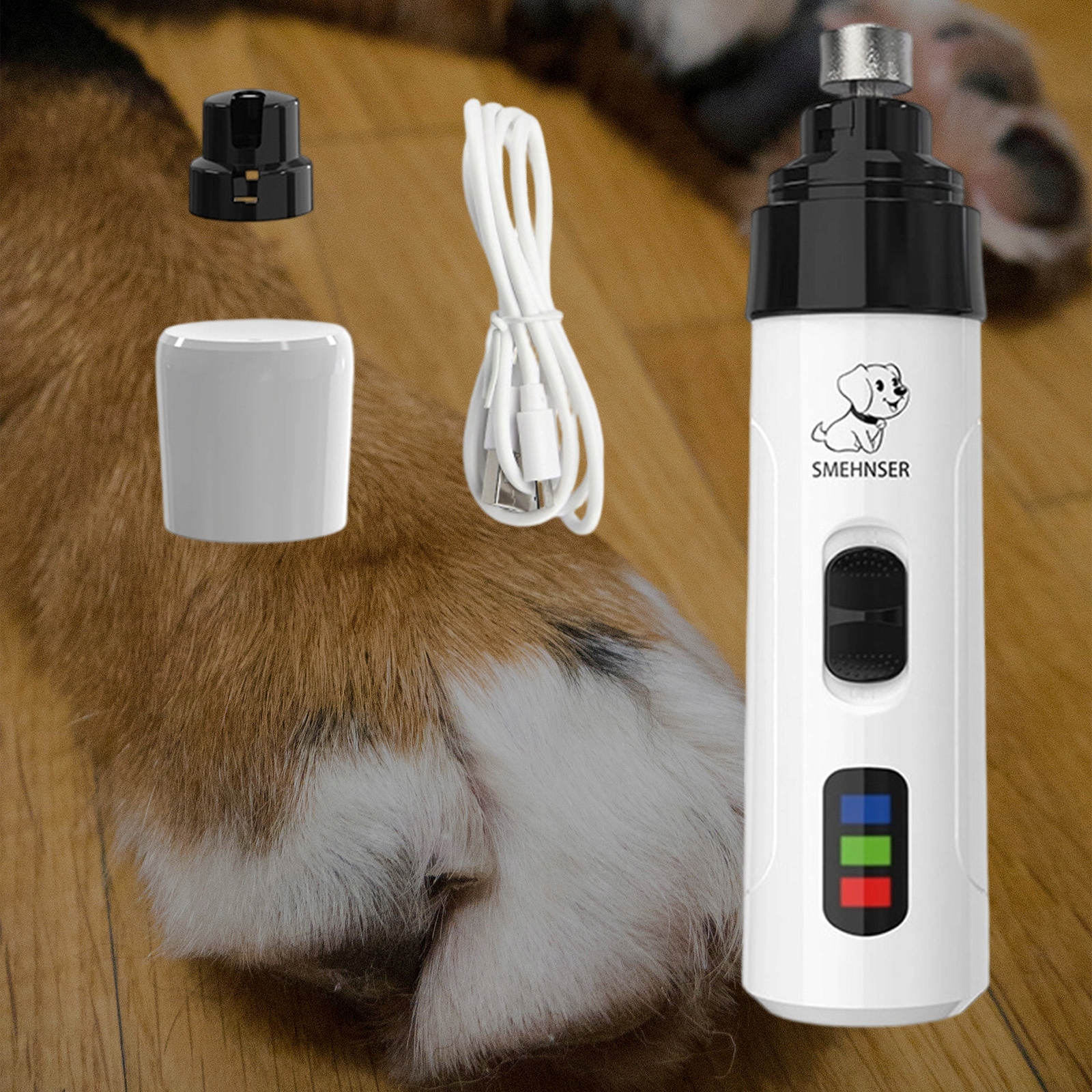 Bruska na drápky pro zvířata M1, 2 rychlosti, Usb nabíjení