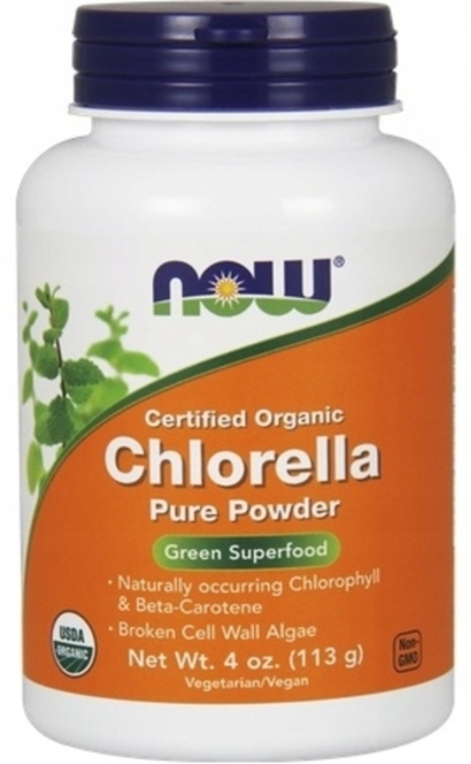 Now Foods Chlorella Pure Powder 113g Trawienie Chlorella