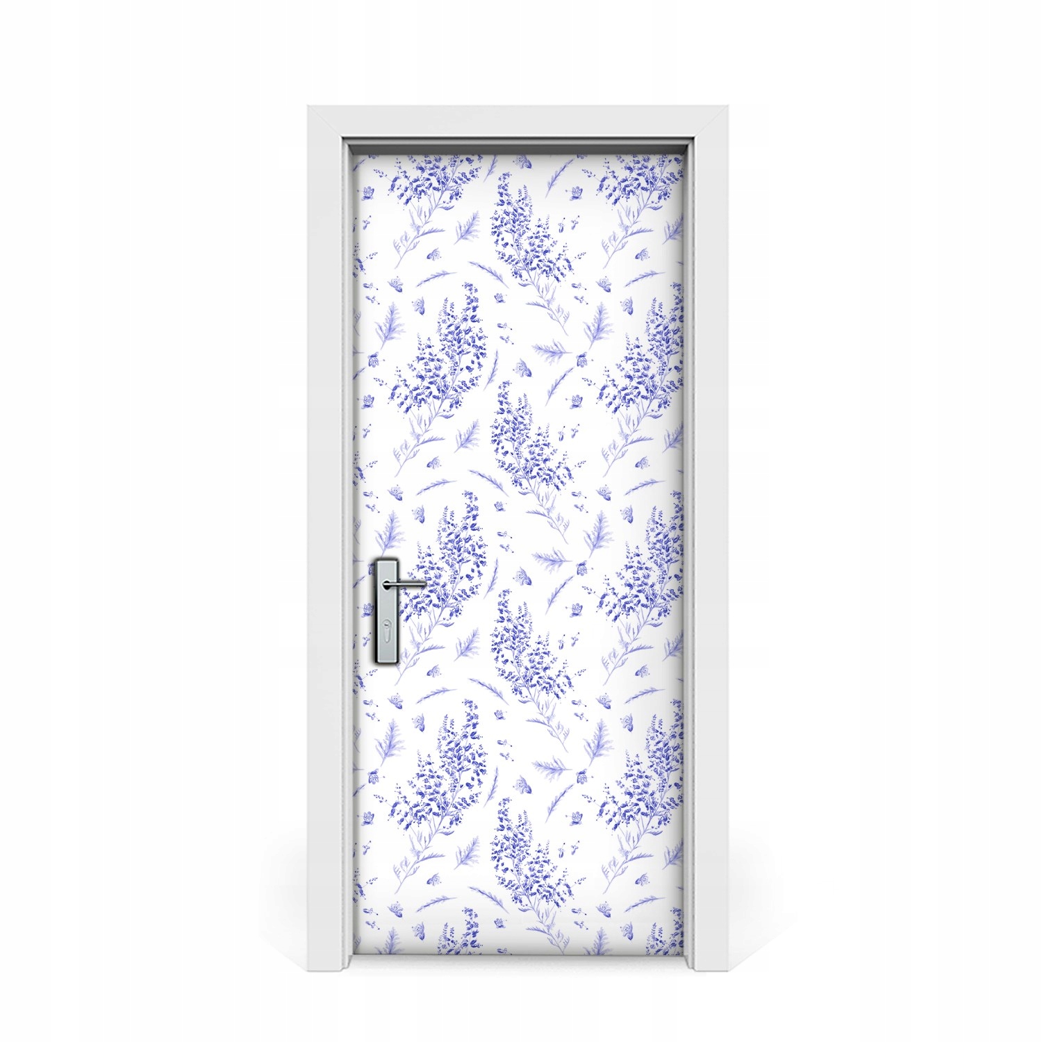 

Naklejka na drzwi okleina Akwarela lawenda 85x205