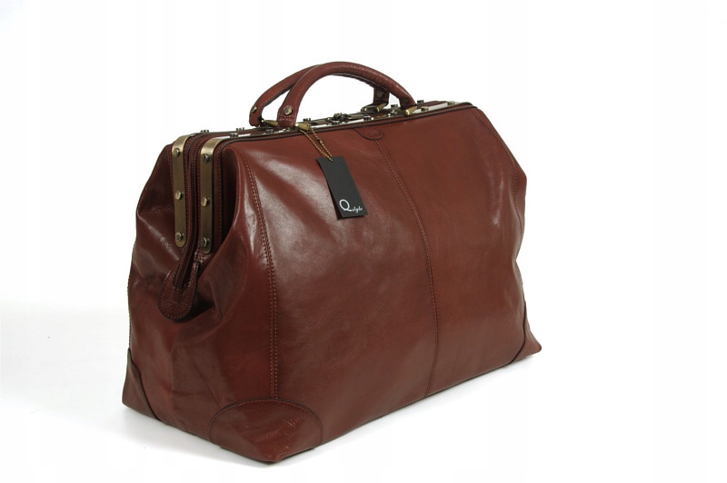 KUFER SKÓRZANY PRESTIŻOWA TORBA PODRÓŻNA SKÓRA