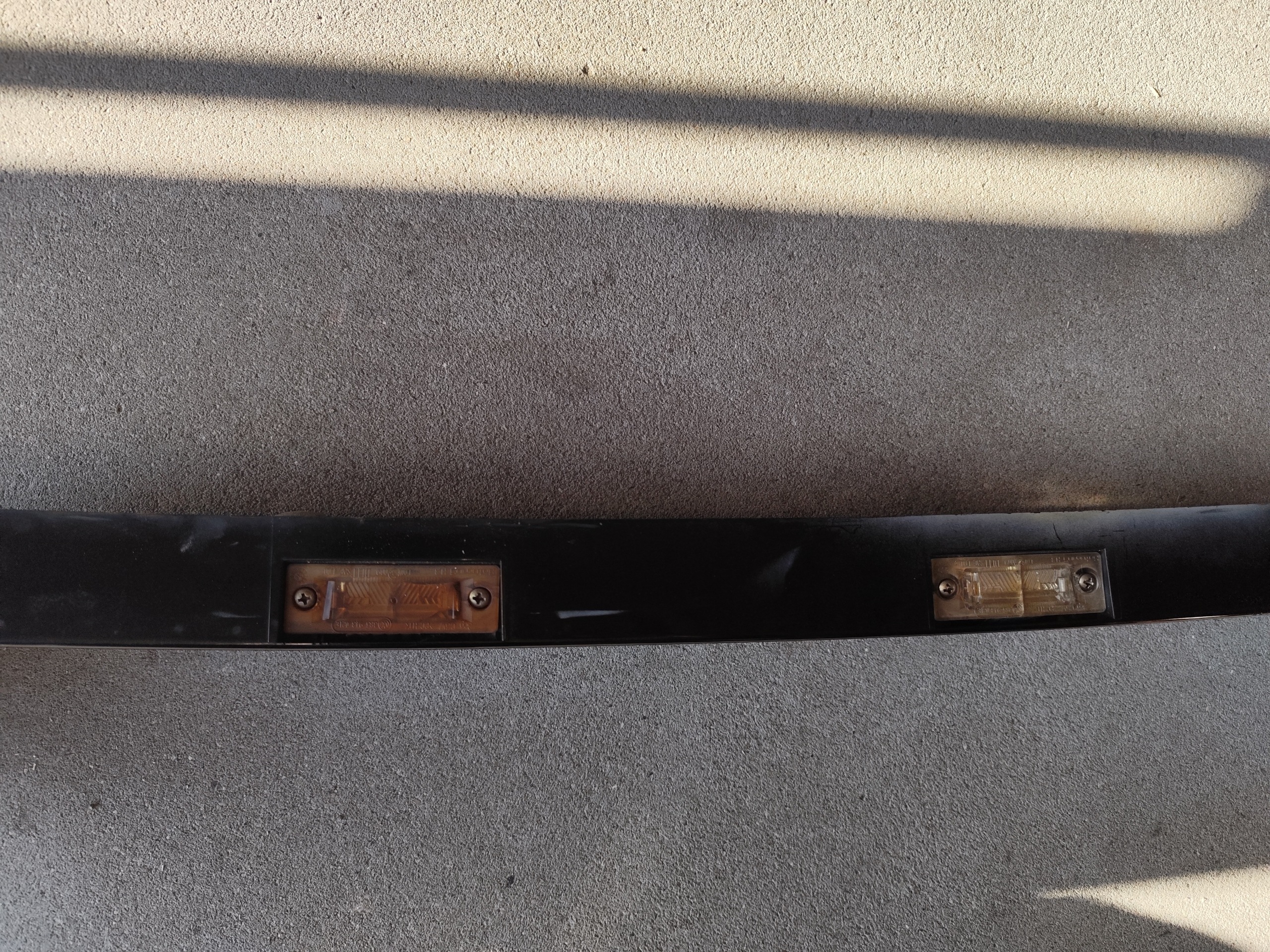VW T5 cap moulding number plate light trunk door black