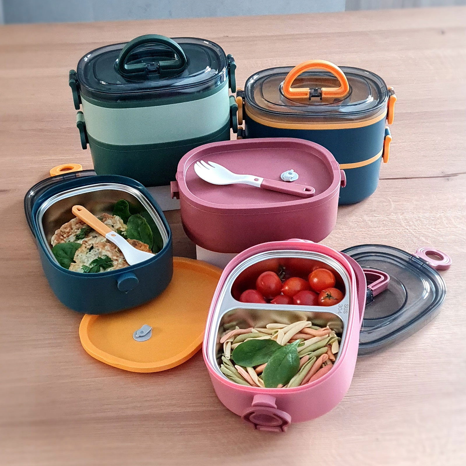 Menażka / pojemnik termiczny 2 elementy Claus 1,2 l zielony Marka Smart Kitchen