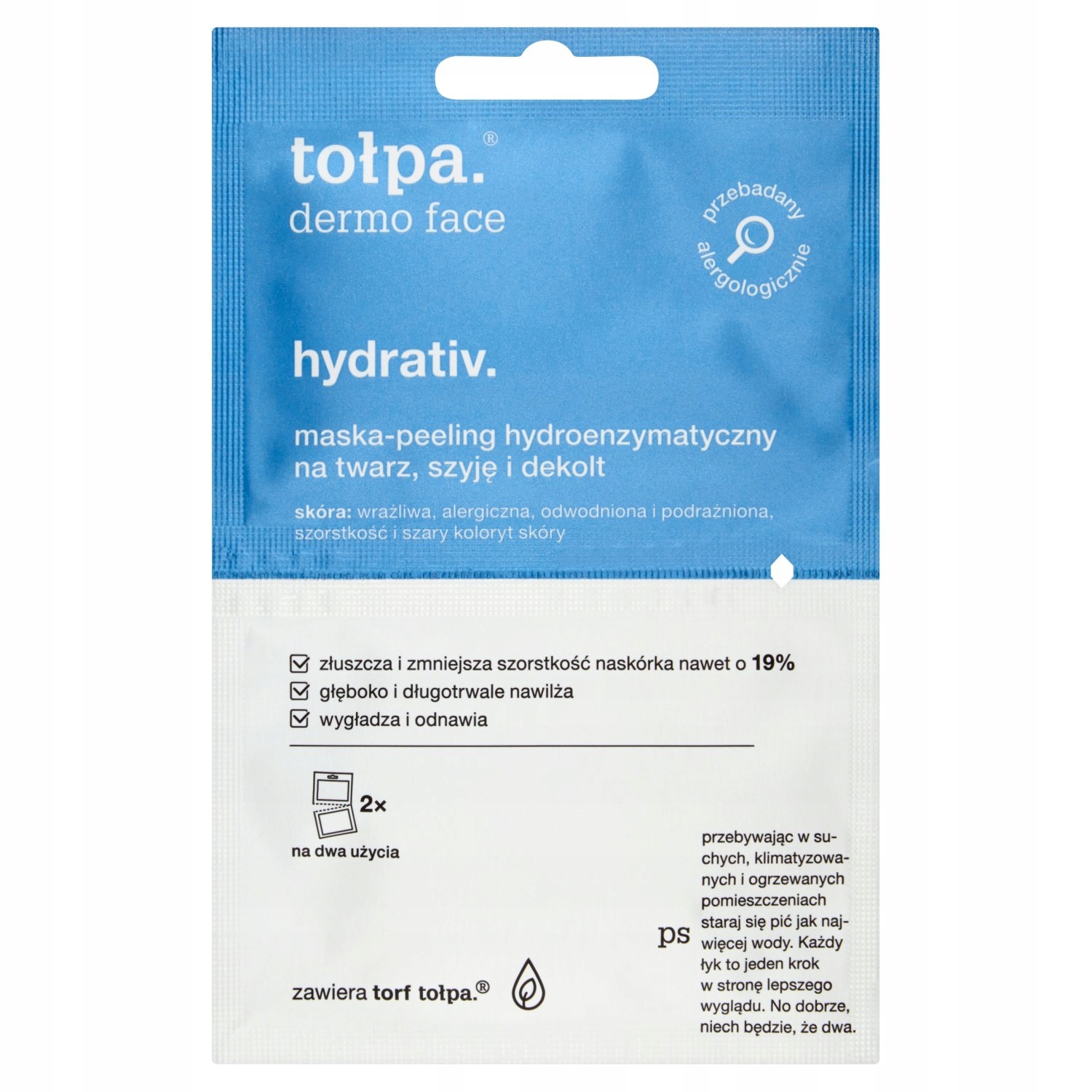 

Hialuronowy peeling enzymatyczny Tołpa 2x6ml