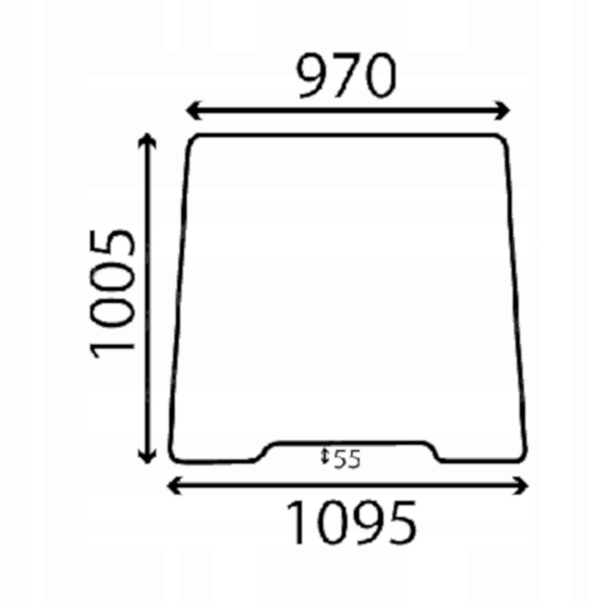 čelní sklo Ford 83902011