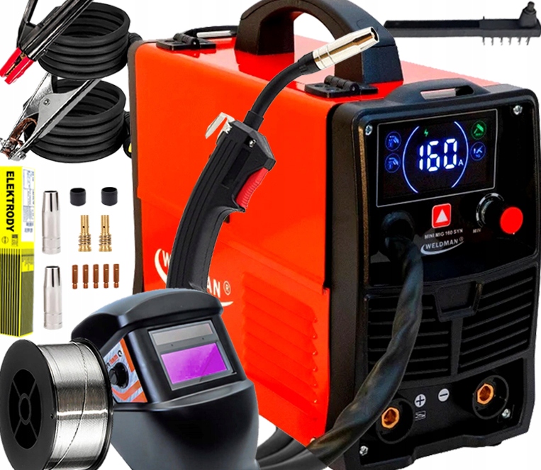 Invertorová Svářečka Mini Mig 160 Synergie Weldman Flux 160A 230V