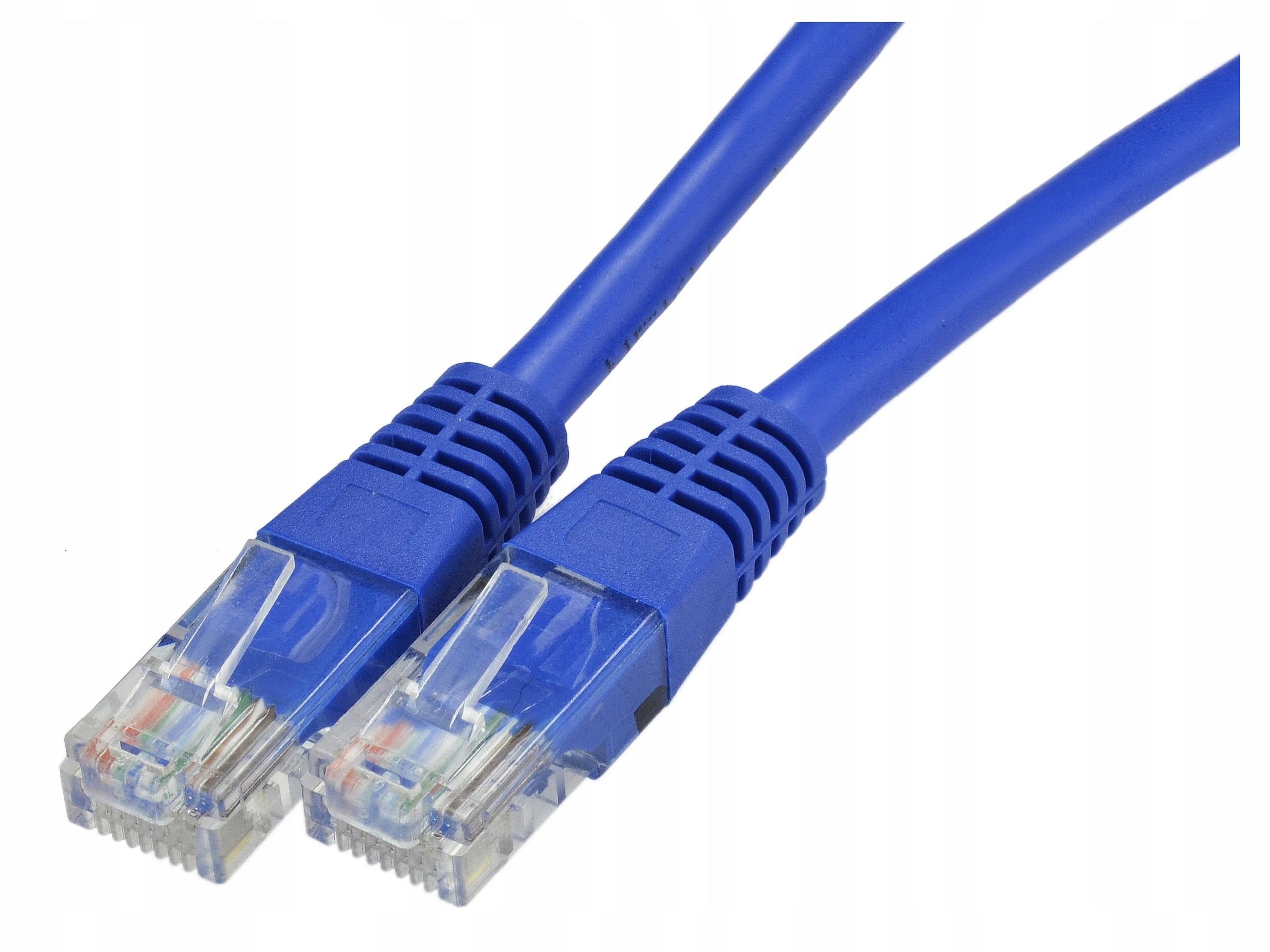 

Kabel Lan Patchcord Utp RJ45 kat.6 niebieski 0,5m