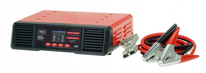 Prostownik rozruch IDEAL EXPERT CHARGER 100 LCD 12V 100A test alternatora