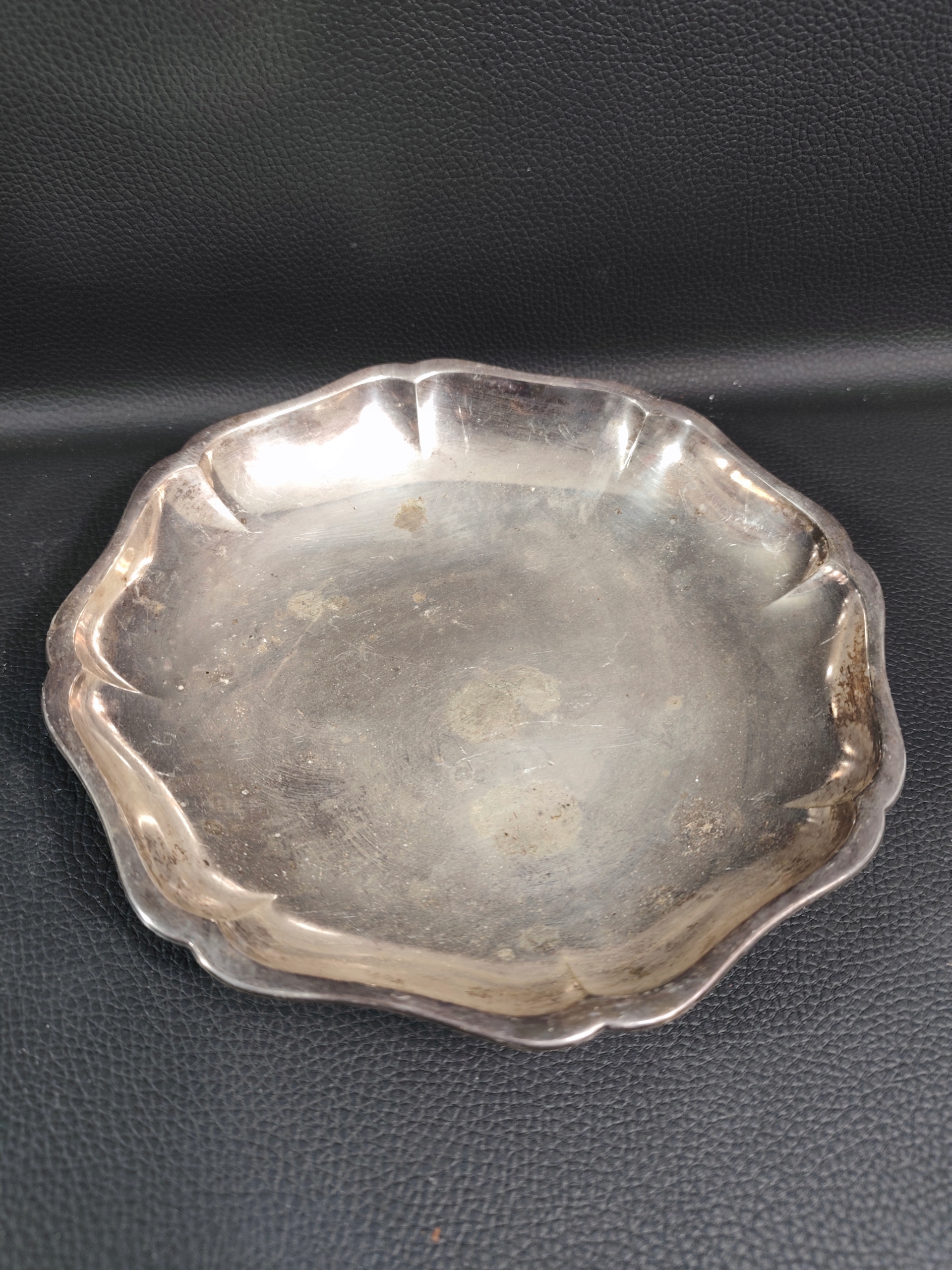 Srebrzona Taca Patera Plater