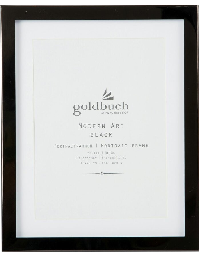 Rámeček kovový na fotografii 15x20 Modern Art černý