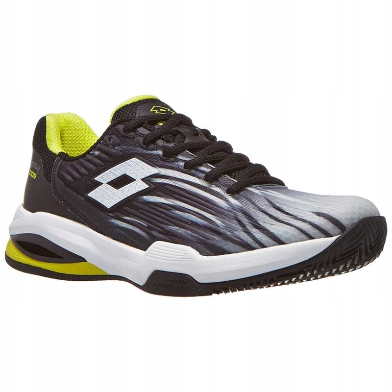Buty Tenisowe Męskie Lotto Mirage 200 II Prt Cly Men Black/white/green 41