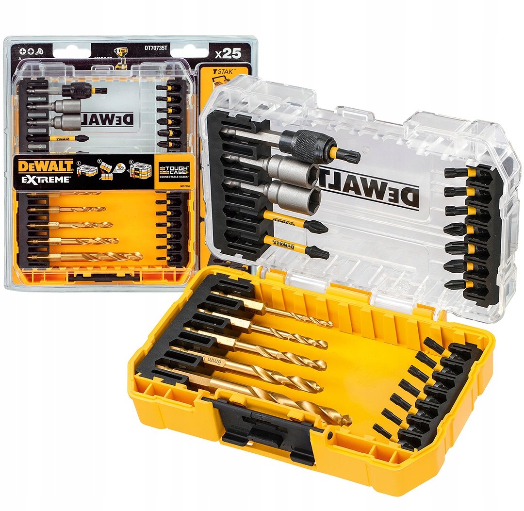 Sada příklepových vrtaček ks Dewalt DT70735T
