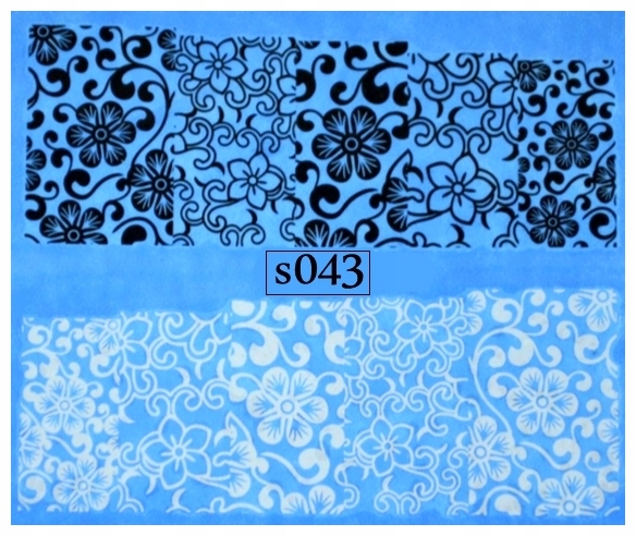 Naklejki wodne na paznokcie KWIATY - nr SO43