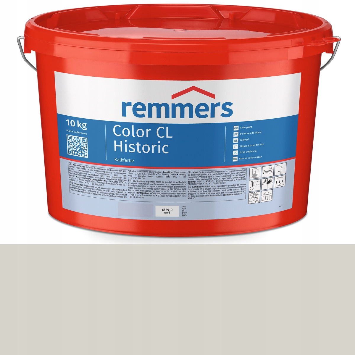 Remmer Color CL Historic vápenná farba Svetlo Šedá Ral 9002 10KG